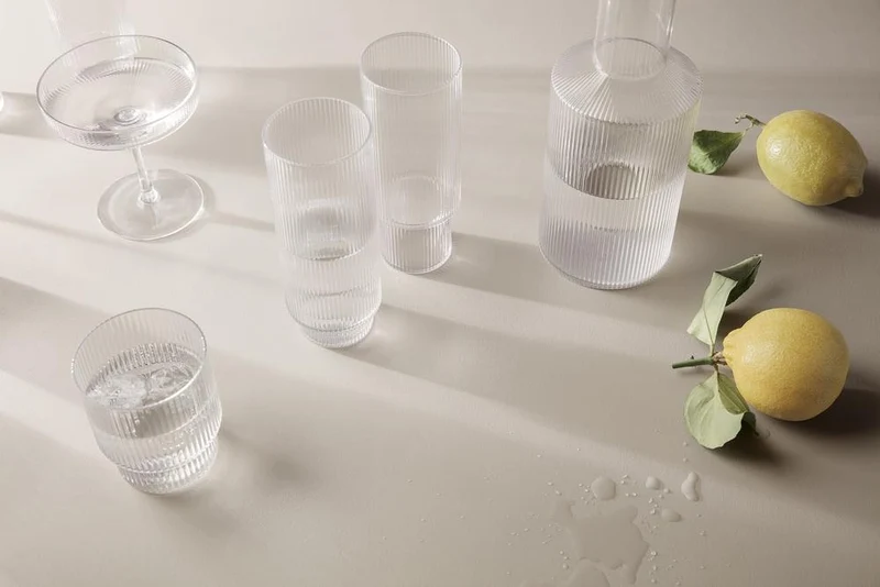 Ferm Living Ripple Champagne Saucers Set of 2