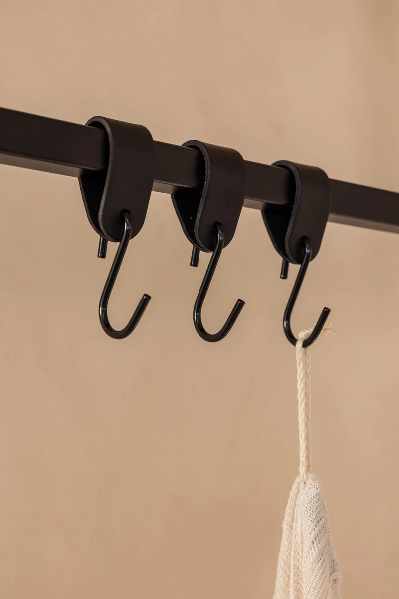 LEDER S-HAKEN (3er Set)