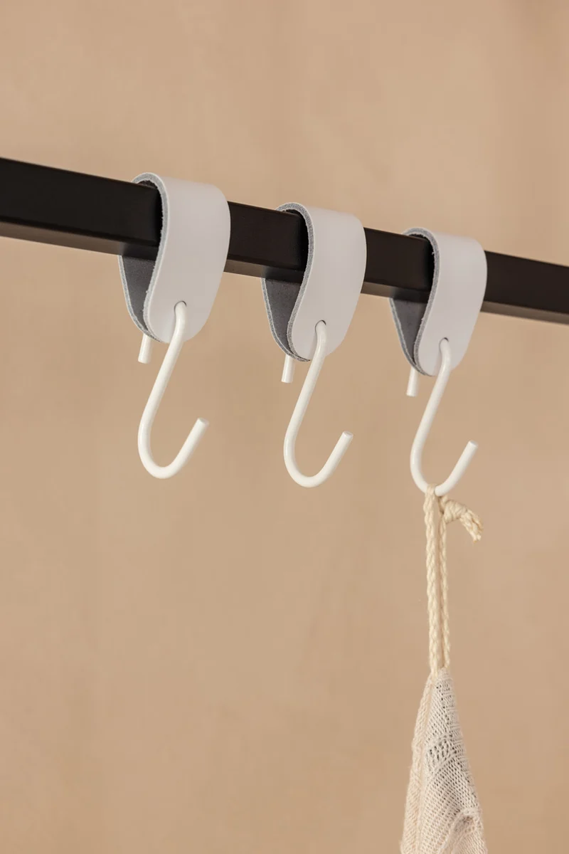 LEDER S-HAKEN (3er Set)