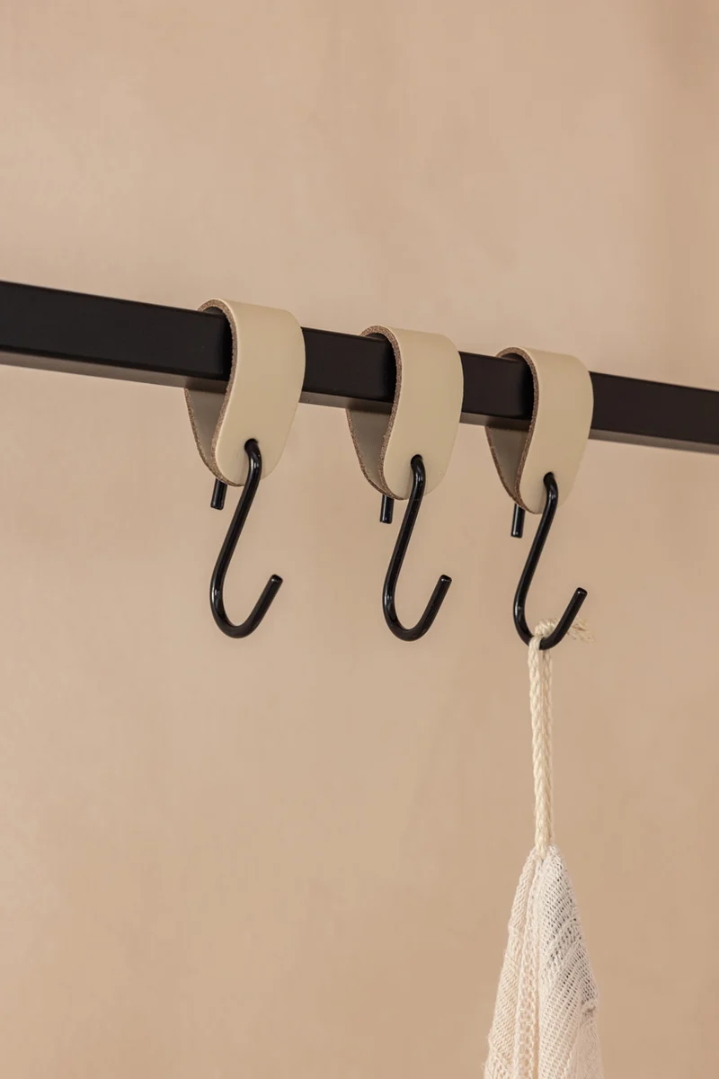 LEDER S-HAKEN (3er Set)