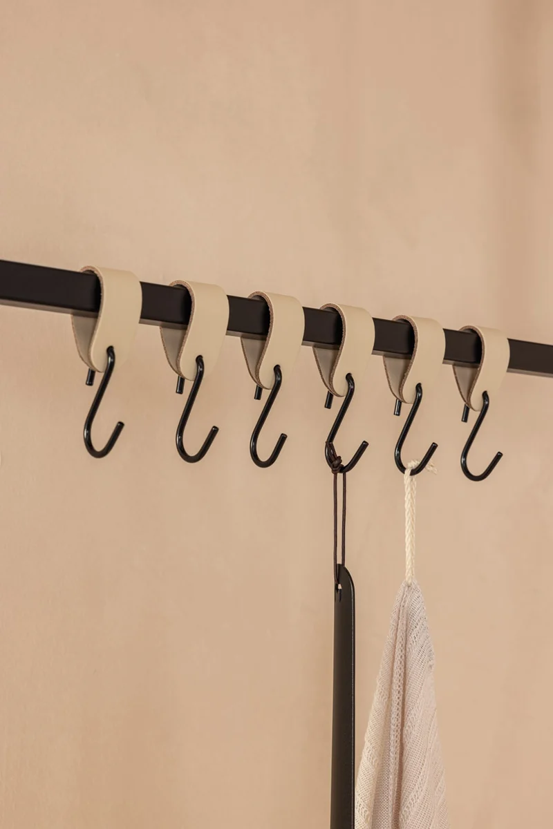 LEDER S-HAKEN (3er Set)