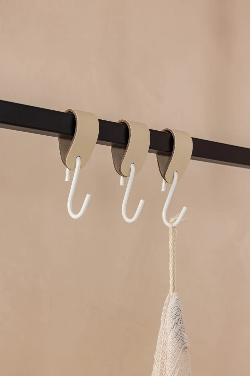 LEDER S-HAKEN (3er Set)