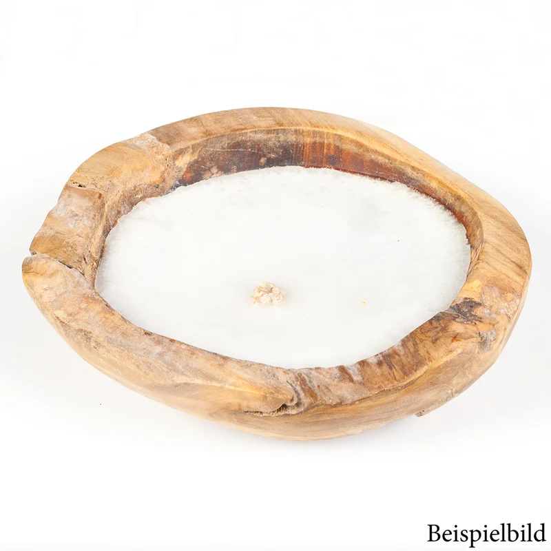 Individuelle Teak-Schale LILIN 40cm inkl. Kerze