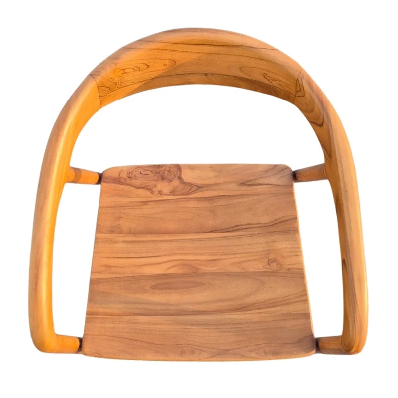 2er Set NEAPEL Teakstuhl natural Design Esszimmer Stühle ergonomisch