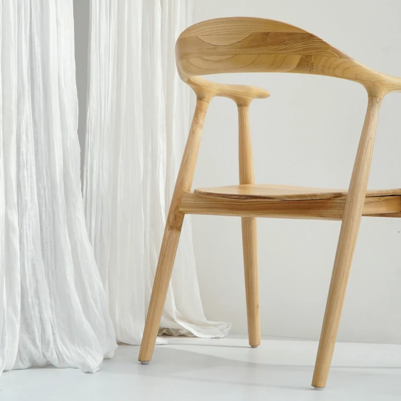 2er Set Design Teakholz Stuhl NAPOLI natürlich zeitlos Esszimmerstuhl