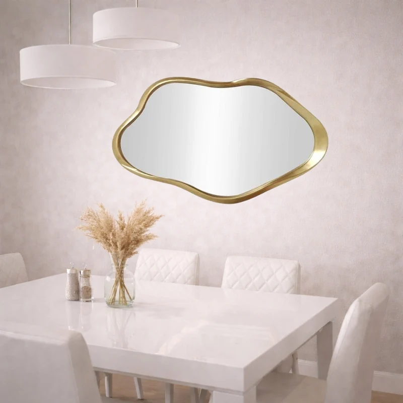 Design Wandspiegel PRINCESS 100cm Gold variabel aufhängbar