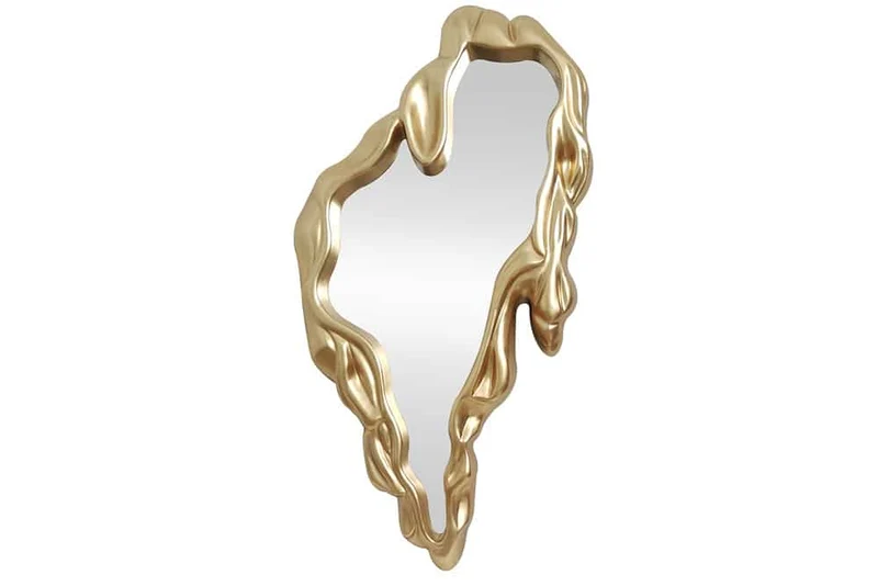 Design Wandspiegel QUIDO 150cm Gold edel organische Form