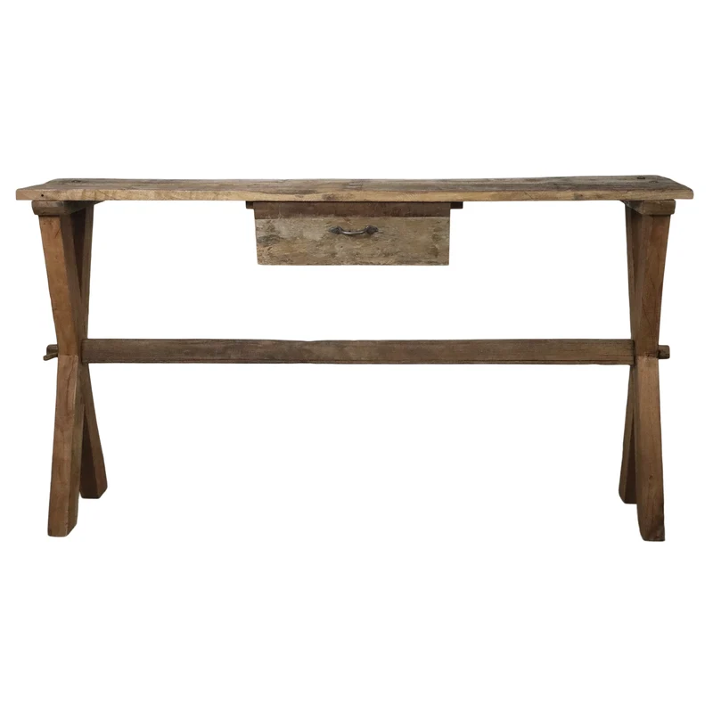 Chic Antique Grimaud Tisch mit Schublade aus Recyclingholz Natur