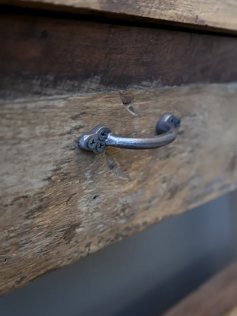 Chic Antique Grimaud Tisch mit Schublade aus Recyclingholz Natur