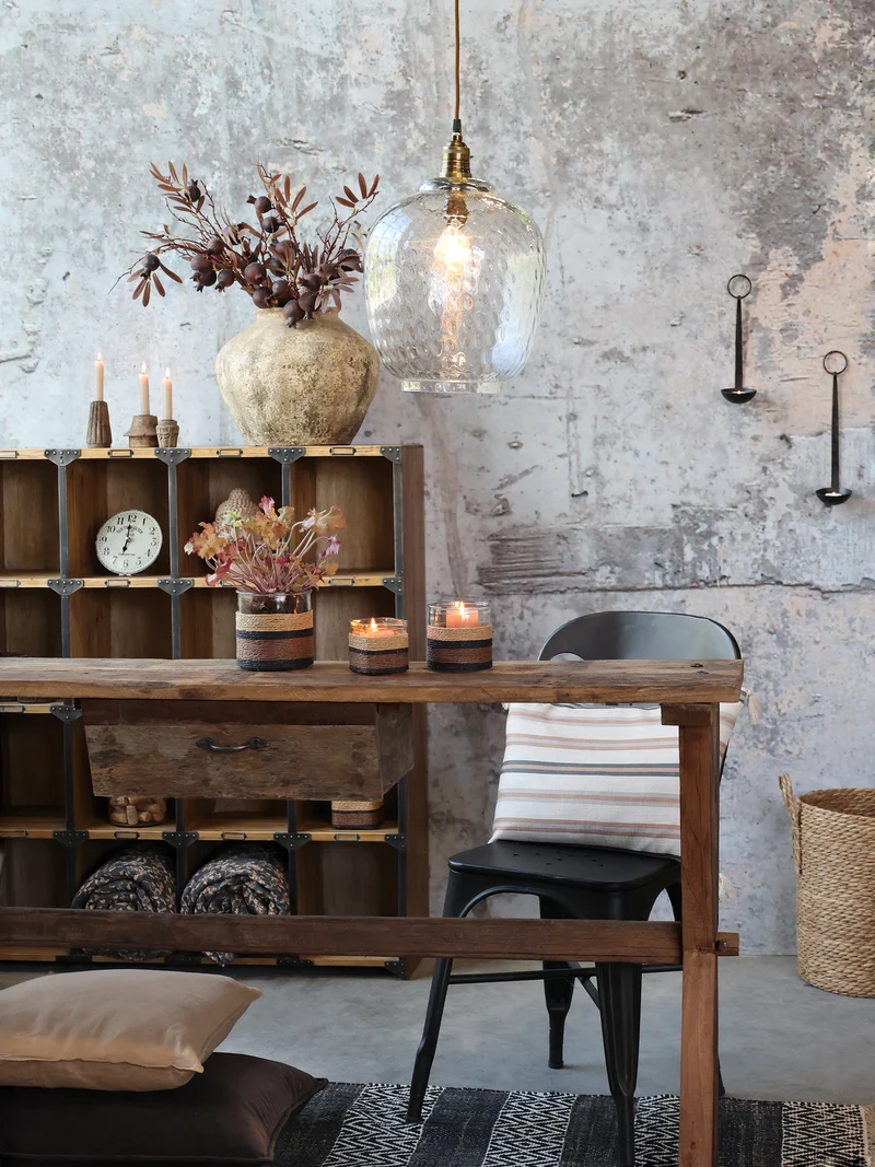 Chic Antique Grimaud Tisch mit Schublade aus Recyclingholz Natur