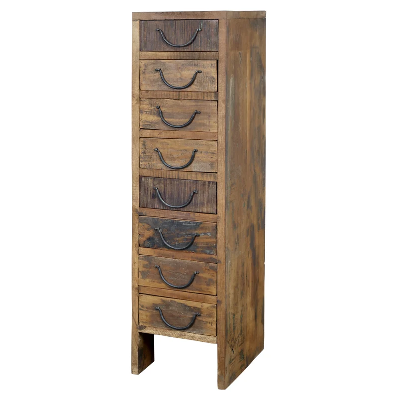 Chic Antique Grimaud Kommode mit 8 Schubladen Natur