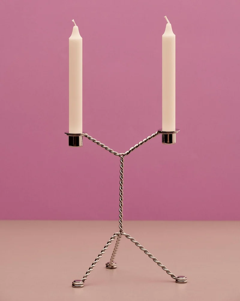 Hay Wire Candleholder