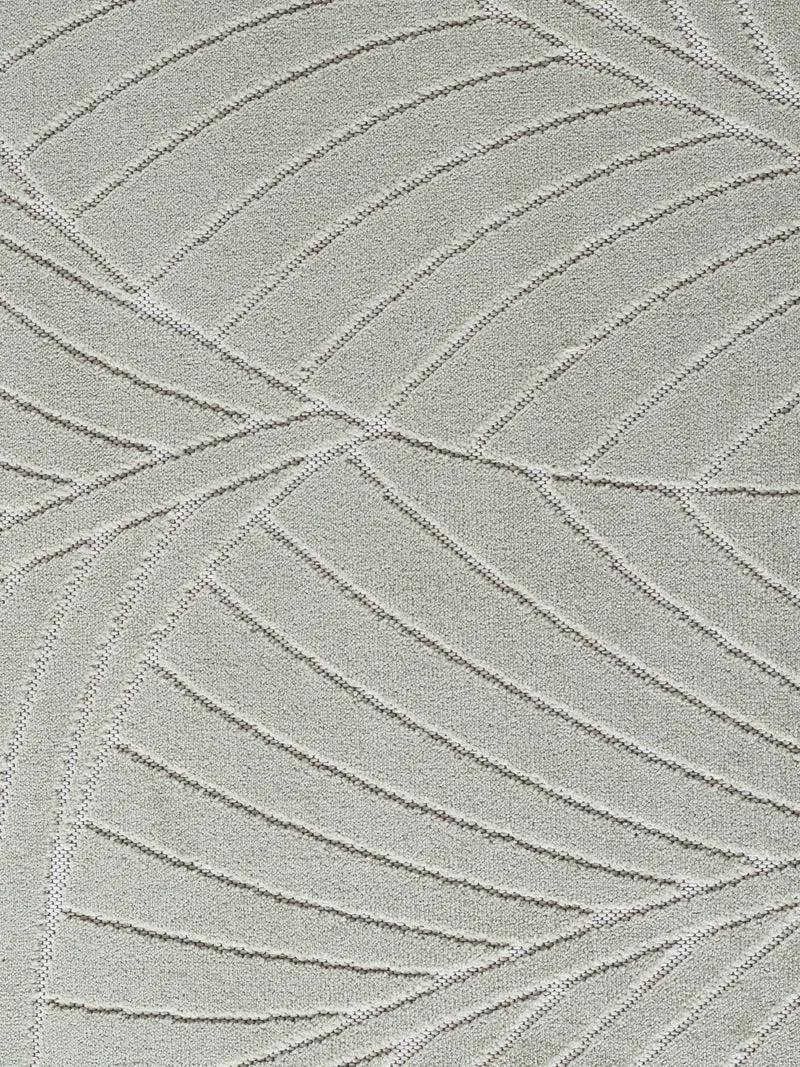 Kurzflor-Teppich mit Blattrelief – Wetterfest & UV-beständig | Fühlbare 3D-Struktur