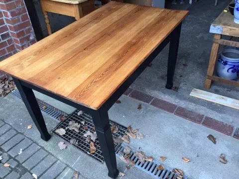 Antiker Küchentisch mit Schublade Gründerzeit Shabby Chic