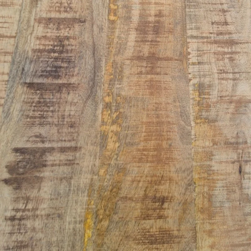 Massivholz Esstisch CRAFT rund 80cm Mangoholz Metallgestell