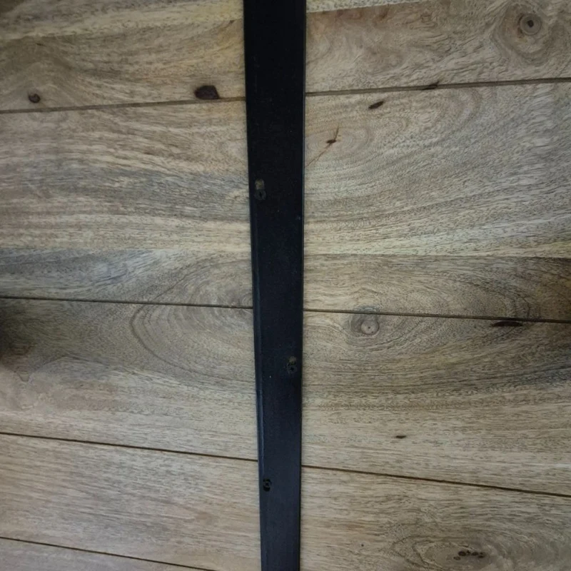 Runder Massivholz Esstisch CRAFT 120cm Mangoholz Metallgestell
