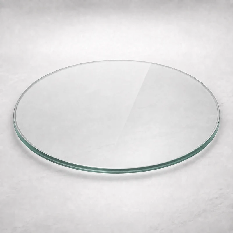 Glasplatte TERRY 80cm Rund 6mm Gehärtetes Glas