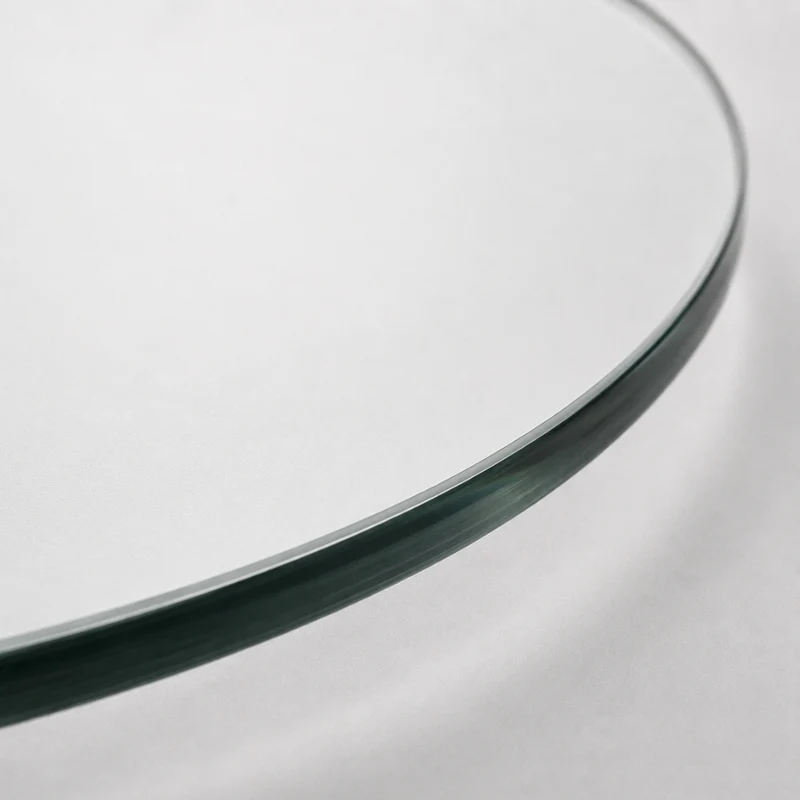 Glasplatte TERRY 80cm Rund 6mm Gehärtetes Glas