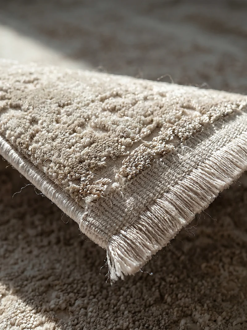 Kurzflor-Teppich Distressed-abstrakter - Polyester, 8 mm Gesamthöhe