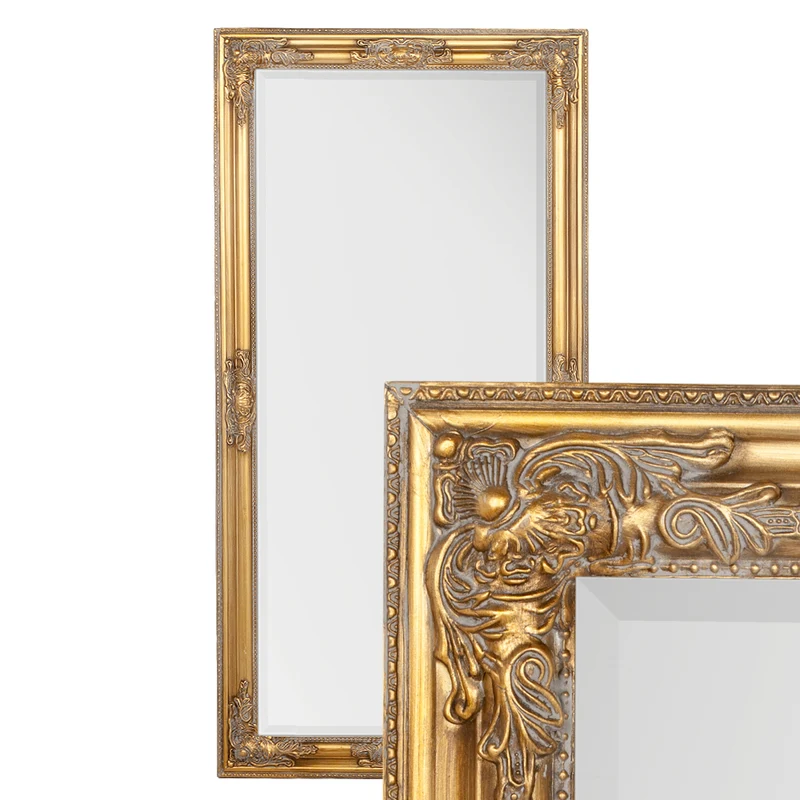 Barock Spiegel BESSA 130x70cm gold-antik Holzrahmen Frisierspiegel