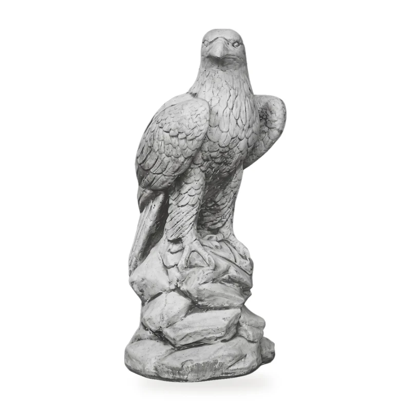 Casa Padrino Beton Adler Skulptur Grau H. 60 cm - Garten & Terrassen Deko