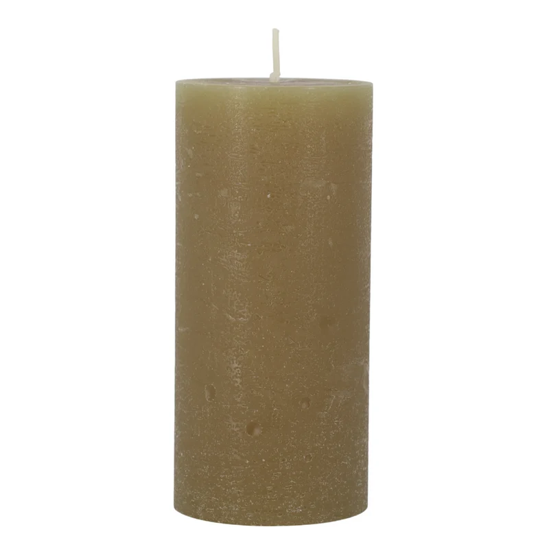 Chic Antique – Macon Stumpenkerze rustikal Grüne Nuancen 60 Std