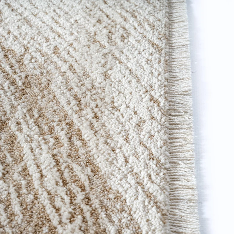 Kurzflor-Teppich organische Formen - Polypropylen-Polyester-Mix, 8 mm Gesamthöhe