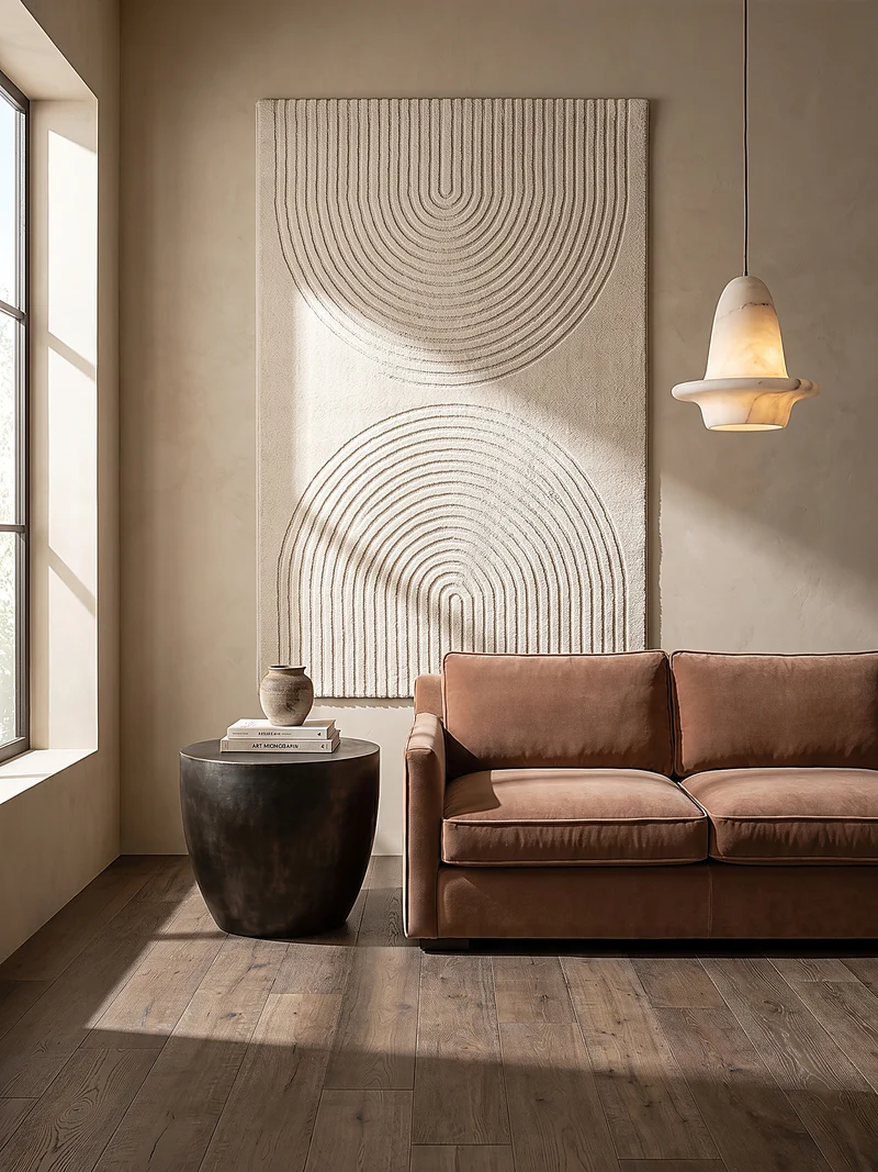 Kurzflor-Teppich 3D-Relief - Polypropylen-Polyester-Mix, 13 mm Gesamthöhe