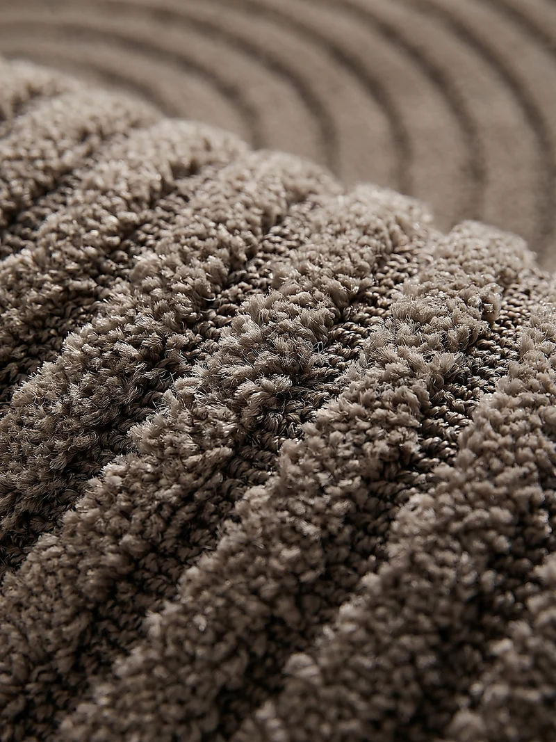 Kurzflor-Teppich 3D-Relief - Polypropylen-Polyester-Mix, 13 mm Gesamthöhe