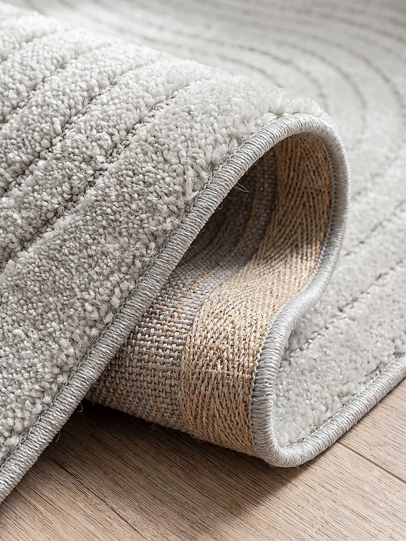 Kurzflor-Teppich 3D-Relief - Polypropylen-Polyester-Mix, 13 mm Gesamthöhe