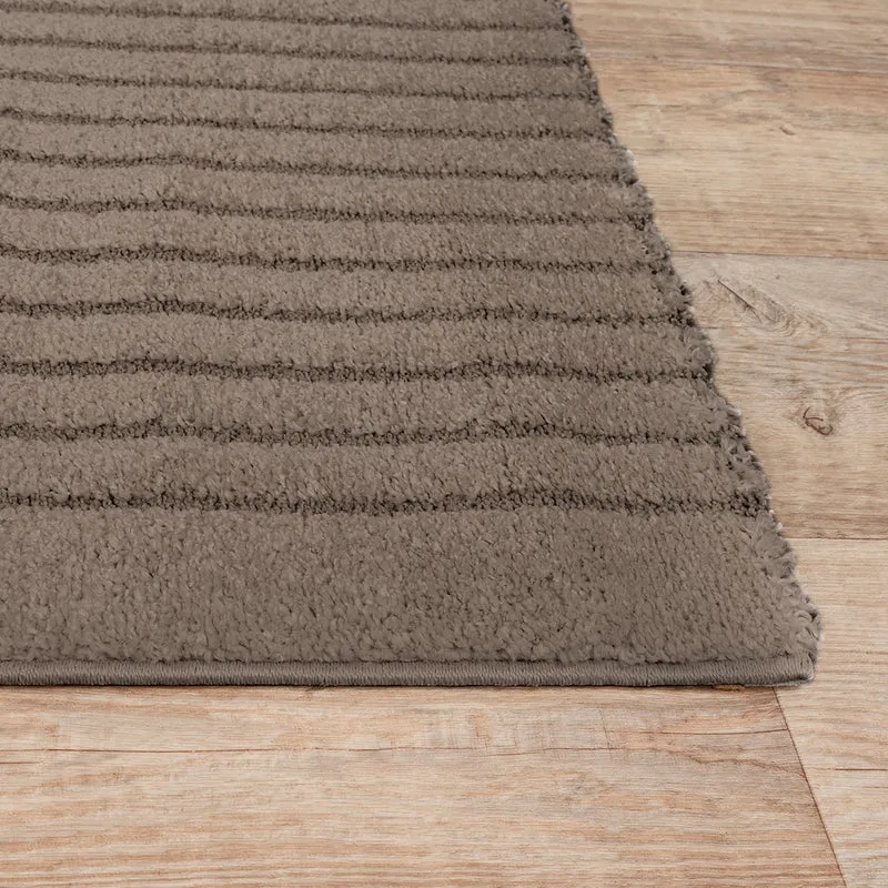 Kurzflor-Teppich 3D-Relief - Polypropylen-Polyester-Mix, 13 mm Gesamthöhe