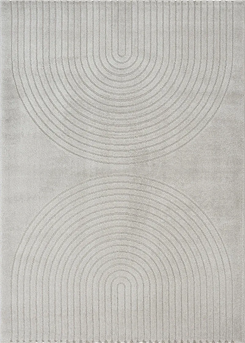 Kurzflor-Teppich 3D-Relief - Polypropylen-Polyester-Mix, 13 mm Gesamthöhe