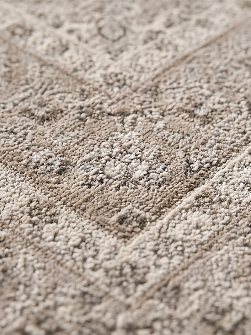Kurzflor-Teppich Distressed Marmoroptik - Polypropylen-Polyester-Mix, 8 mm Gesamthöhe