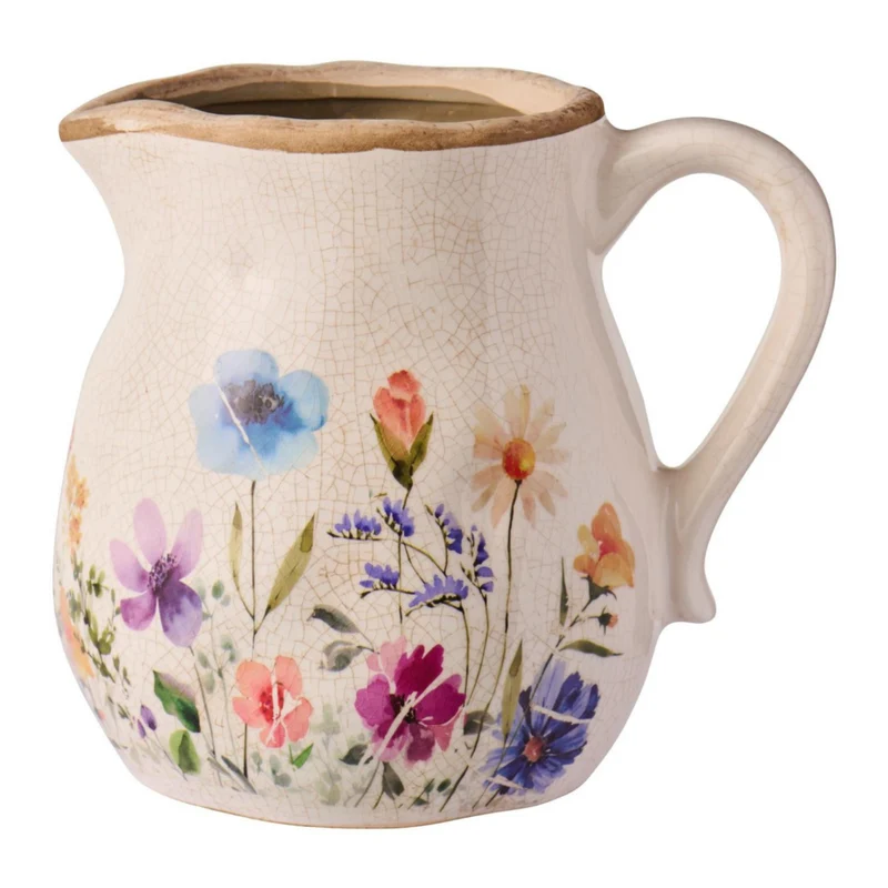 Ib Laursen Vase mit Henkel Wildflowers