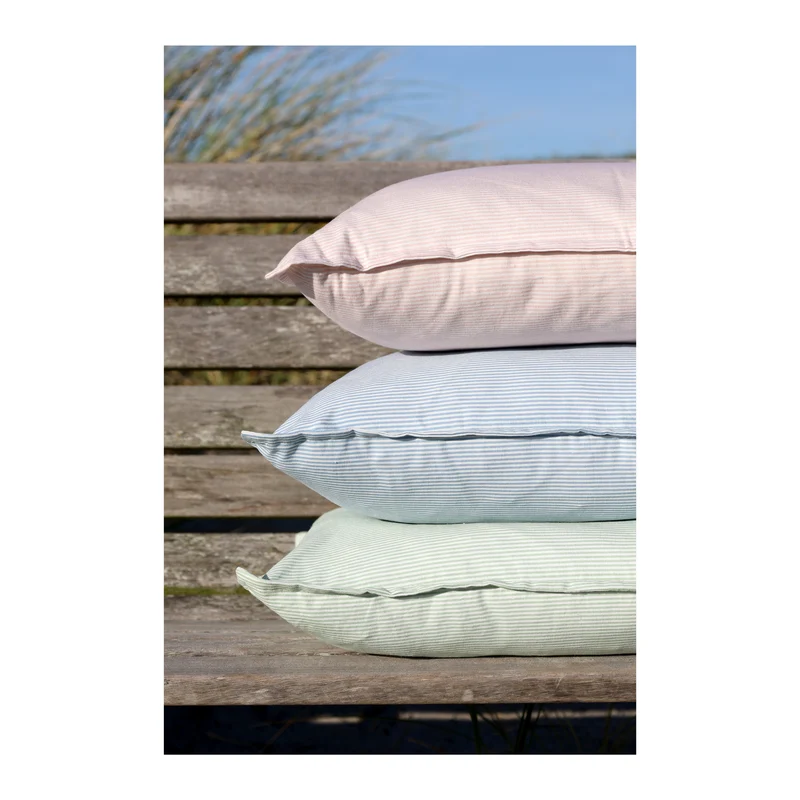 Chic Antique Aix Kissebezug mit Maritimen Streifenmuster sky blue