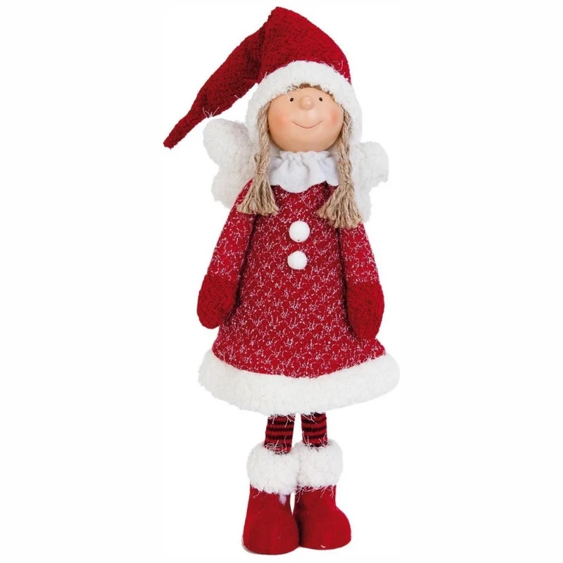 Clayre & Eef POP Engel 63cm Weihnachten Figur Dekoration Puppe