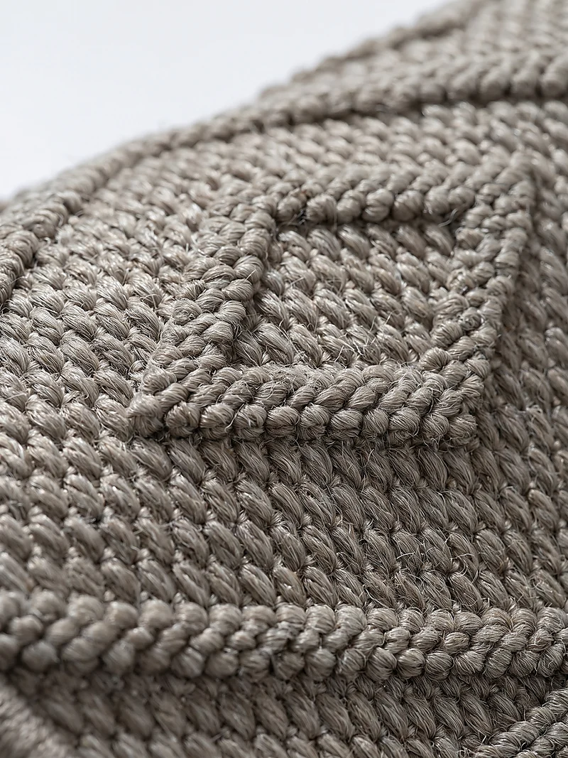Kurzflor-Teppich Ethno-Rauten-Zickzack-Bordüren - Polypropylen, 7 mm Gesamthöhe