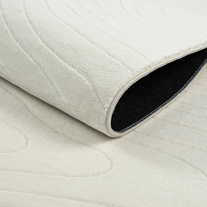 Kurzflor-Teppich Organische Wellen-Relief - Polypropylen, 9 mm Gesamthöhe