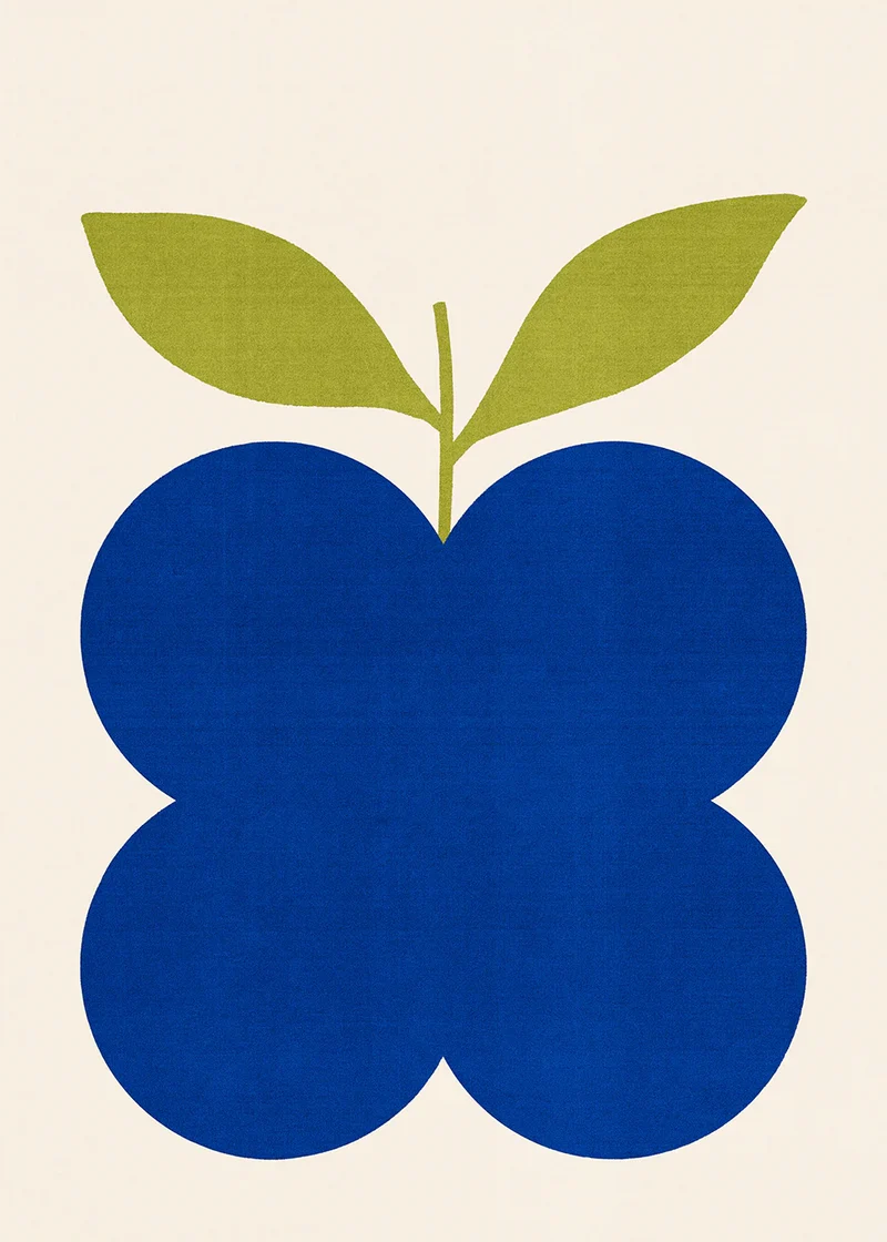 Paper Collective 'Indigo Fruit' Art Print