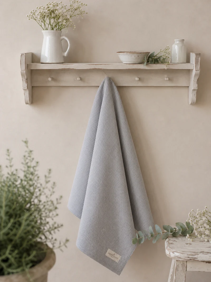 GreenGate Geschirrtuch Alicia hellgrau