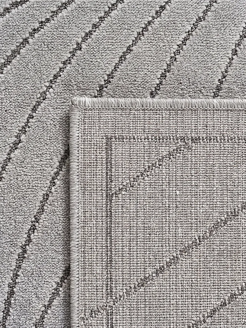 Kurzflor-Teppich mit Blattmuster – Schwer & Windstabil | 1.450 g/m² wetterfest