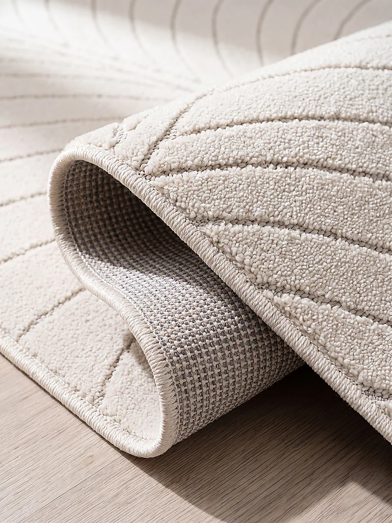 Kurzflor-Teppich mit Blattmuster – Schwer & Windstabil | 1.450 g/m² wetterfest