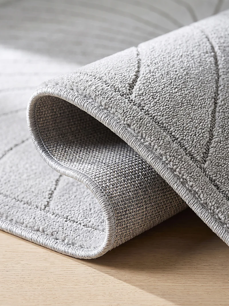 Kurzflor-Teppich mit Blattmuster – Schwer & Windstabil | 1.450 g/m² wetterfest