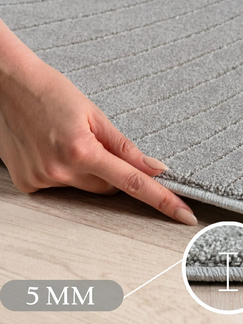 Kurzflor-Teppich mit Blattmuster – Schwer & Windstabil | 1.450 g/m² wetterfest