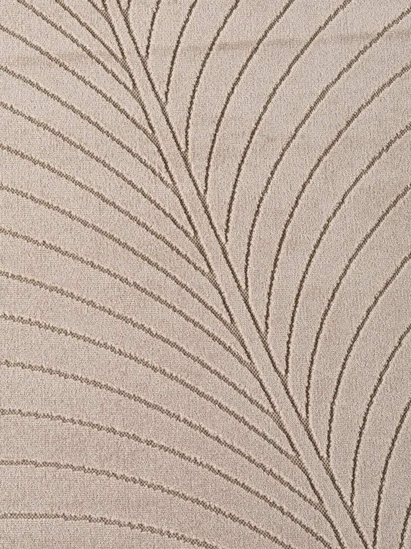 Kurzflor-Teppich mit Blattmuster – Schwer & Windstabil | 1.450 g/m² wetterfest