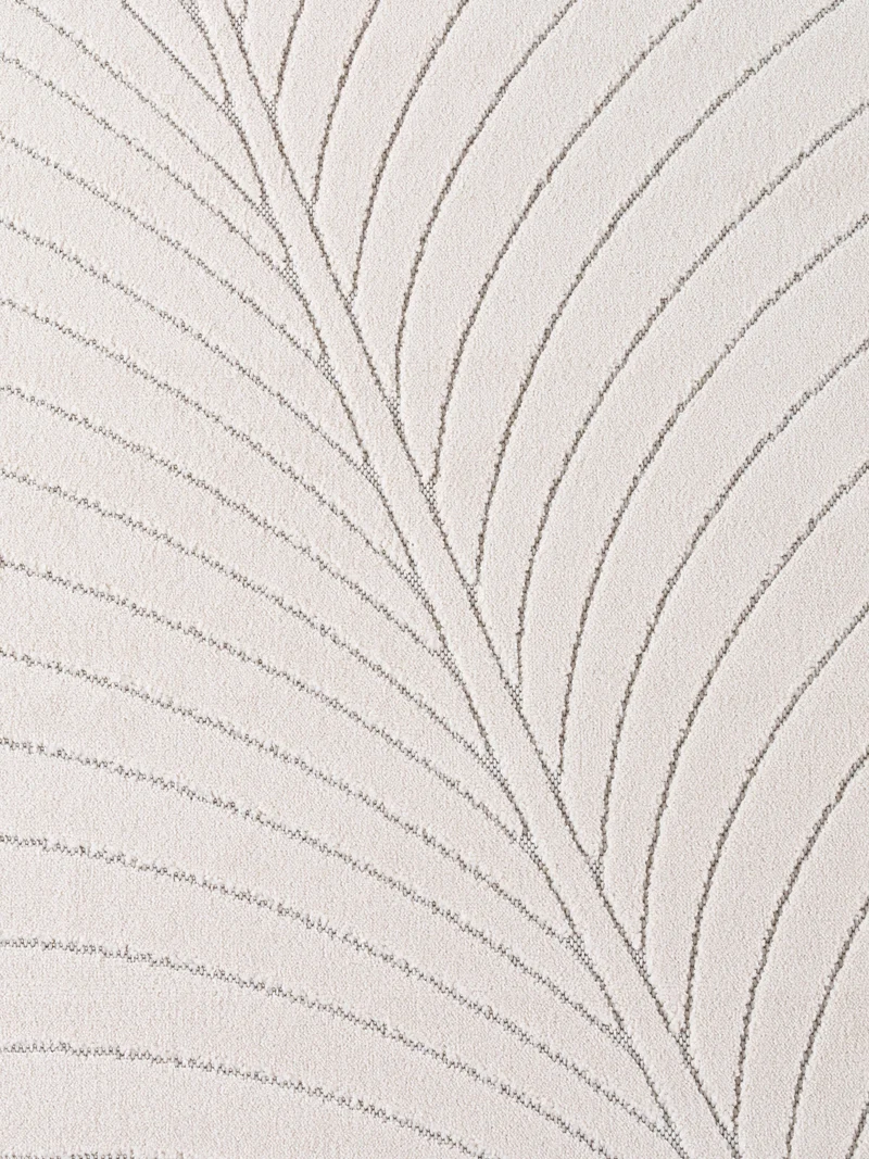Kurzflor-Teppich mit Blattmuster – Schwer & Windstabil | 1.450 g/m² wetterfest