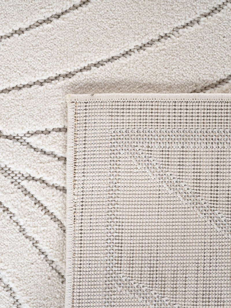 Kurzflor-Teppich mit Blattmuster – Schwer & Windstabil | 1.450 g/m² wetterfest