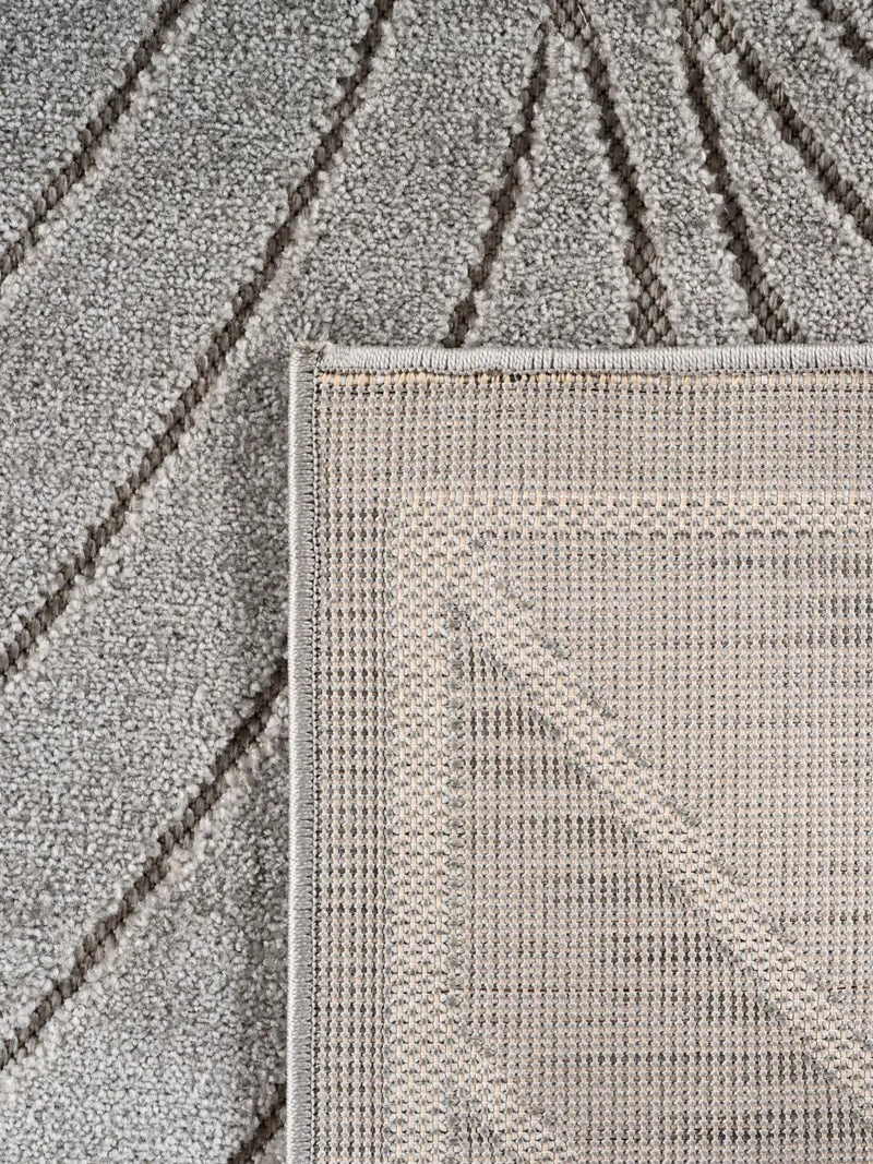 Kurzflor-Teppich mit Blattmuster – Schwer & Windstabil | 1.450 g/m² wetterfest