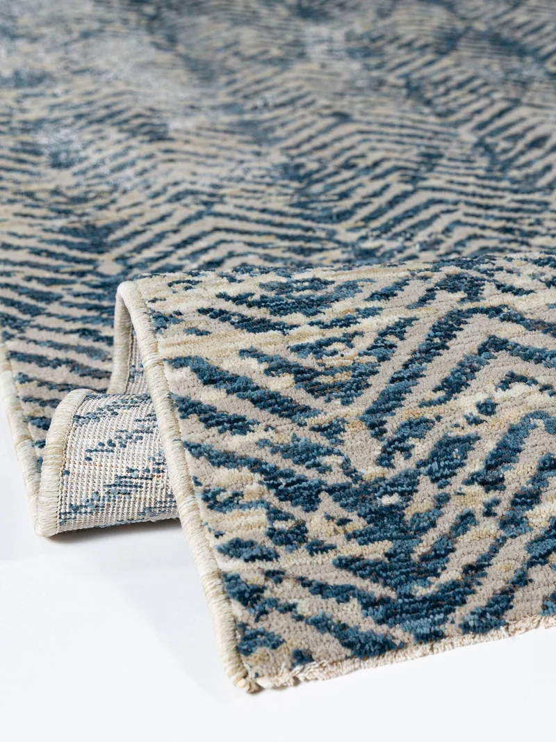 Kurzflor-Teppich Chevron · 100 % Polyester, gewebt · 7 mm Flor