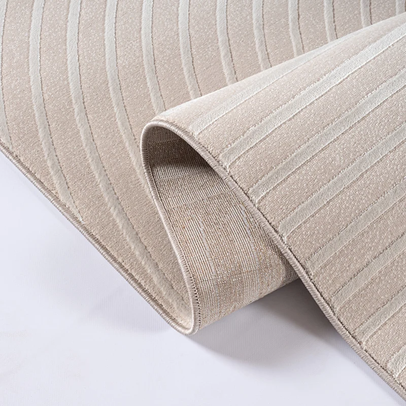 Kurzflor-Teppich 3D-Relief Zen-Garten - Polyester, 13 mm Gesamthöhe